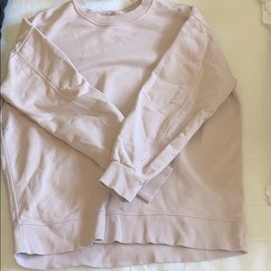 Blush pink lululemon crew neck